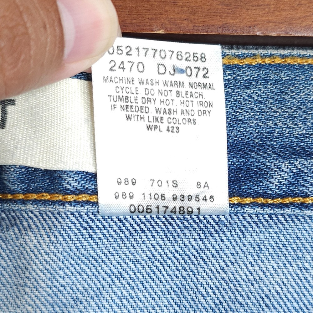 Levi's 517 Boot Cut Jeans Mens 33x32 Medium Wash Workwear Western Distressed Y2K - Picture 10 of 14